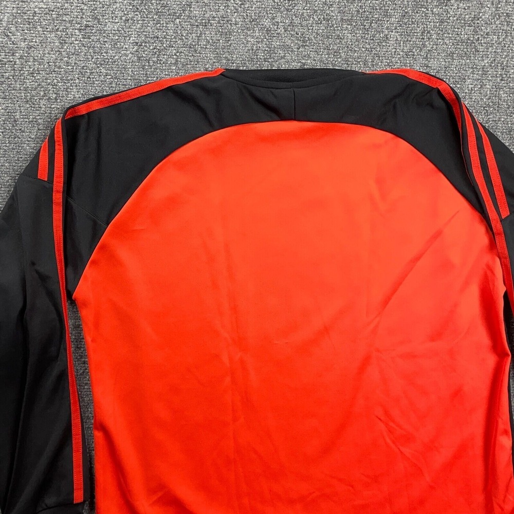 Vintage Adidas Soccer Jersey Mens Large Red Elbow‎ Pads Goalkeeper Adults - Picture 11 of 12